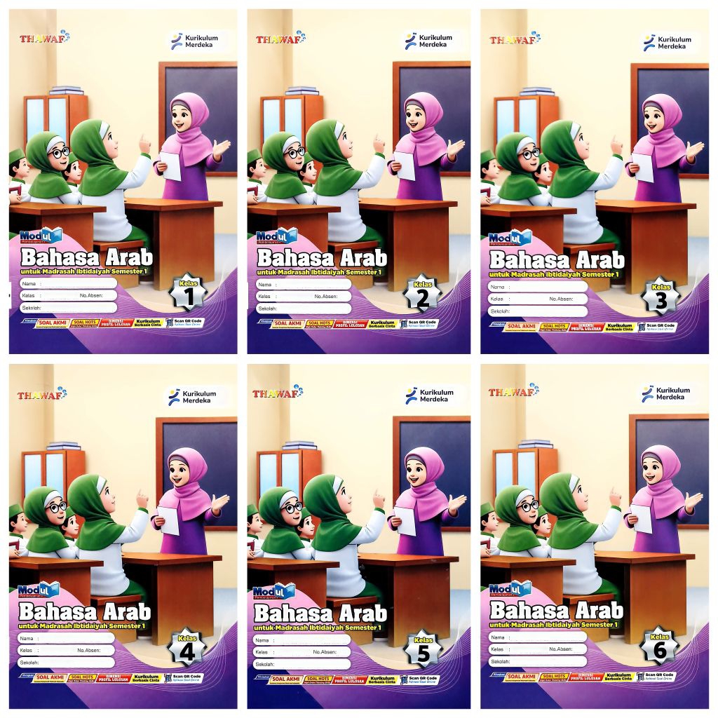 LKS MI BAHASA ARAB KELAS 1 2 3 4 5 6 SEMSTER 1 GANJIL TA 2026/2027 KURIKULUM MERDEKA | THAWAF