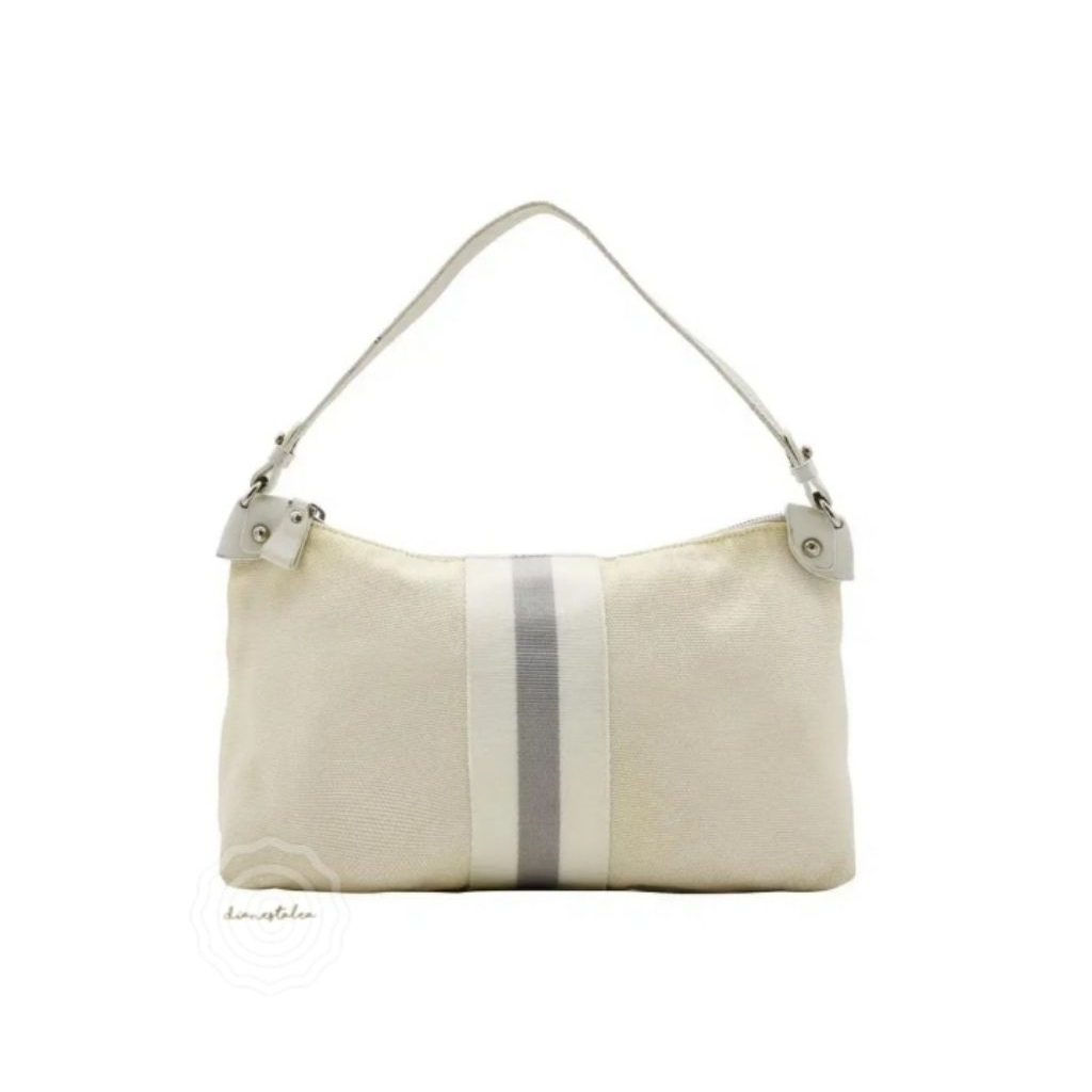 Authentic Bally Vintage Canvas Shoulder Bag