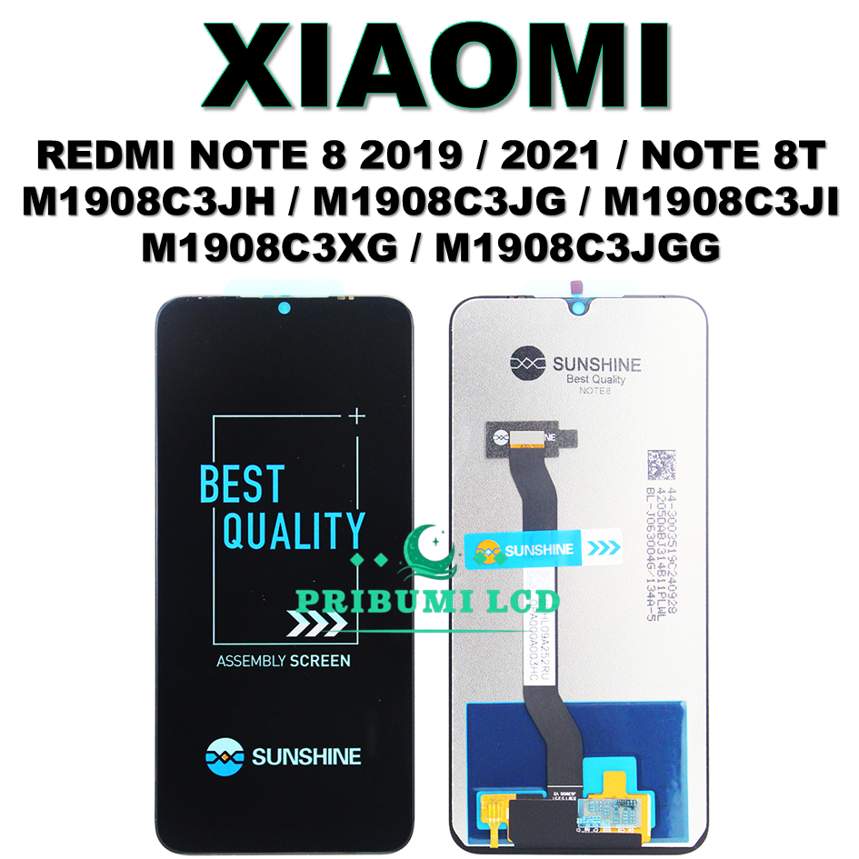 LCD TOUCHSCREEN XIAOMI REDMI NOTE 8 2019 / NOTE 8T M1908C3JH  M1908C3JG / M1908C3JI M11908C3XG  M190