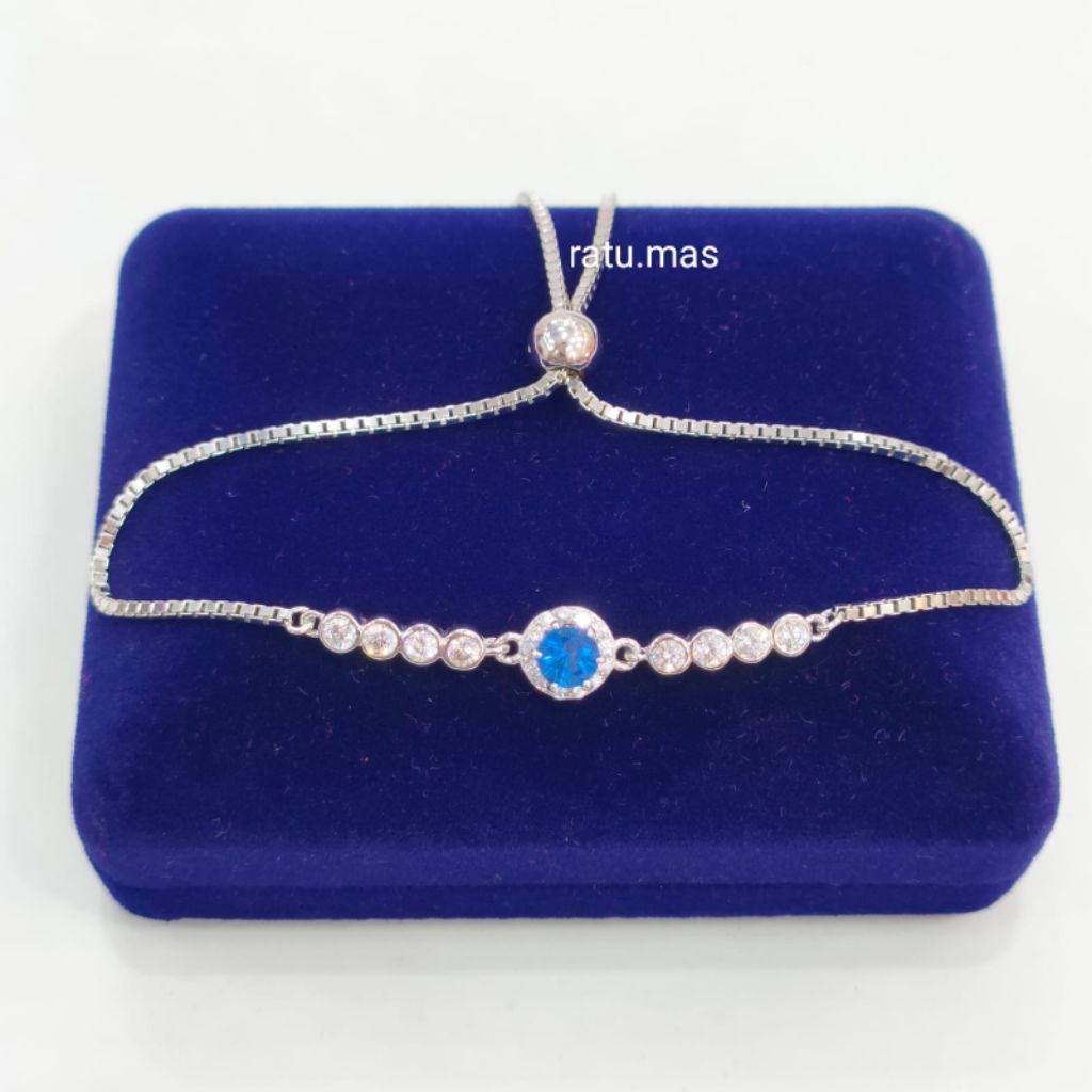Gelang Dewasa Serut Silver Perak 925 Asli