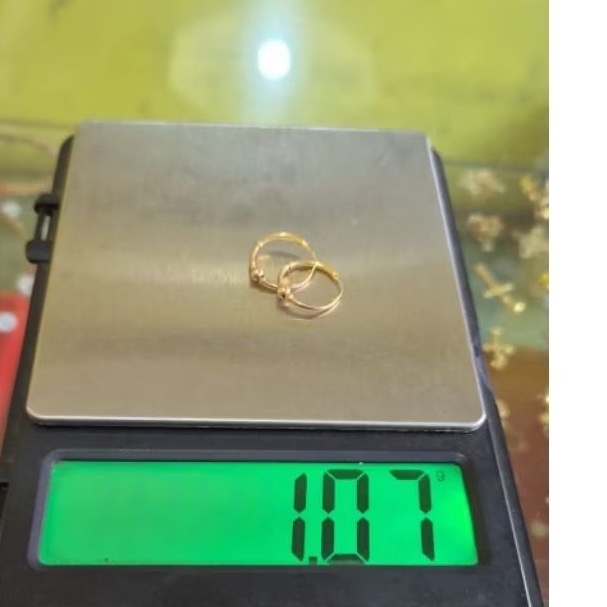 anting ring dewasa - emas 22k - kadar 700 - harga murah