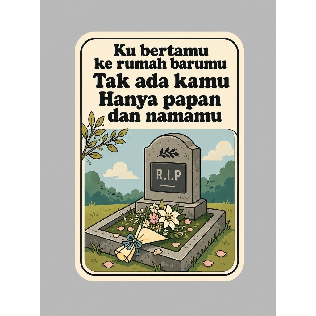KU BERTAMU KERUMAH BARUMU | STICKER