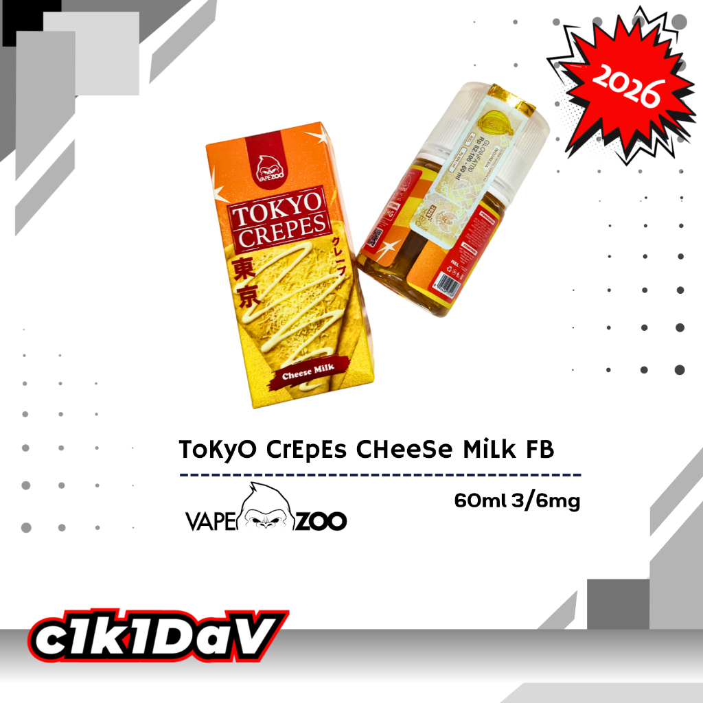 Tokyo Crepes Cheese Milk 60ml eliquid Vapezoo