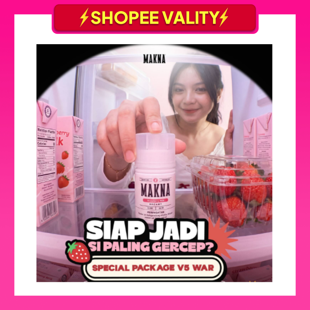 MAKNA STRAWBERRY MILK FREEBASE 60ML 100% AUTHENTIC BY UNIONLABS