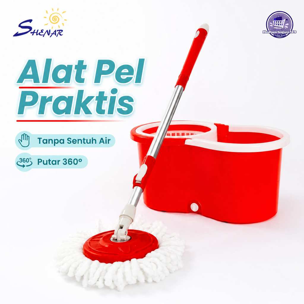 Alat Pel Lantai Peras Otomatis Pel Putar Otomatis Pel Lantai Pembersih Lantai Peraktis