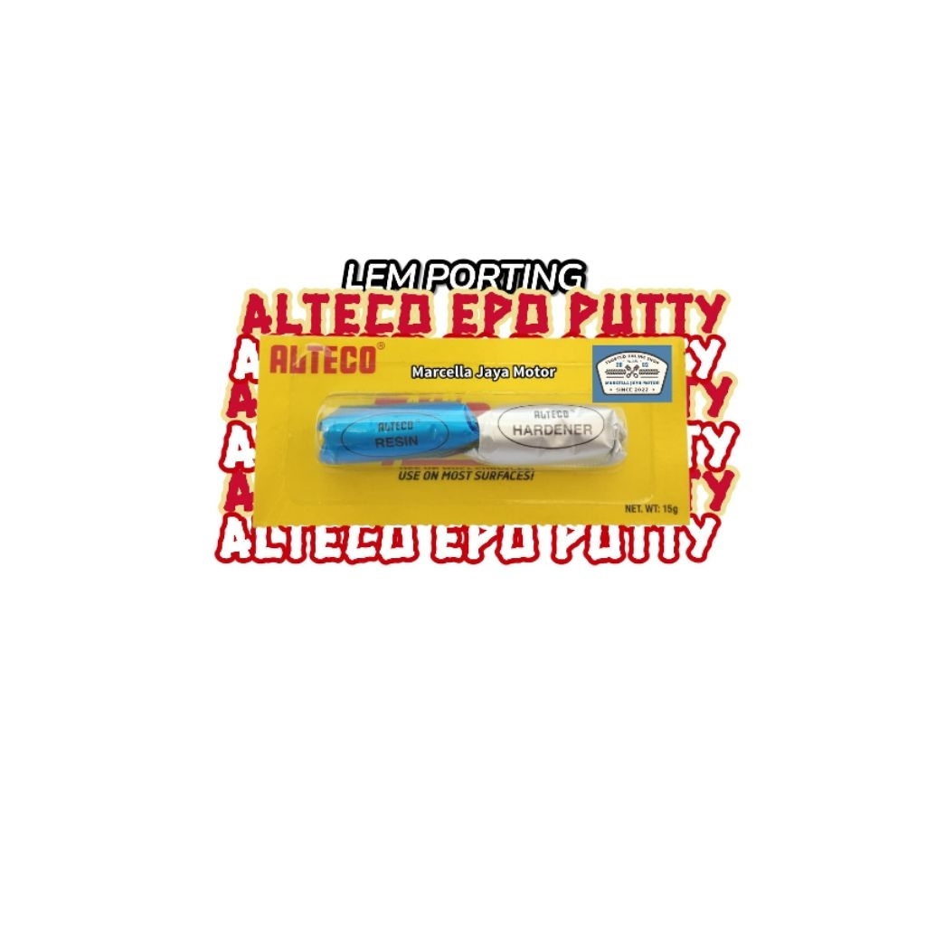 1 pcs LEM EPO PUTTY merk ALTECO / LEM PORTING / LEM EPOXY PUTTY 15gram / ALTECO RESIN / ALTECO HARDE