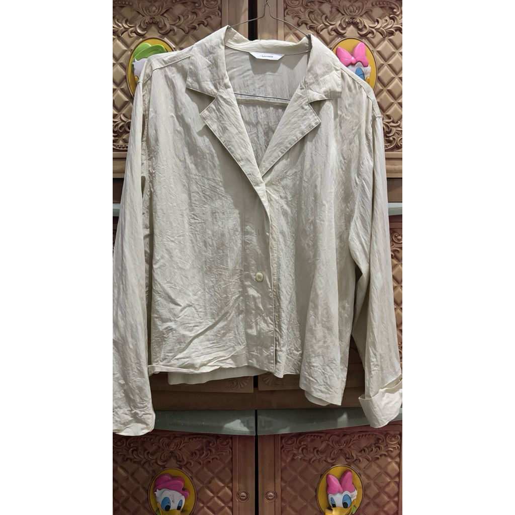 preloved || kemeja soft yellow
