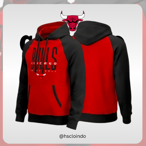 Jaket Basketball XS-5XL CHICAGO BULLS NBA JANZAE Eastern Conference Team Bola Basket Hoodie Jumper L