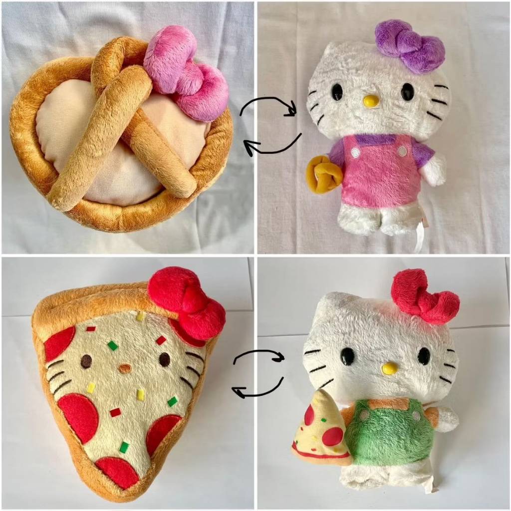 Hello Kitty Reversible Doll Plush Bolak Balik Boneka Sanrio Ori