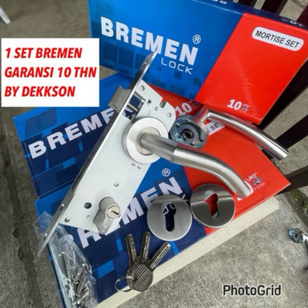 Bremen Dekkson kunci pintu pisah garansi 10 tahun harga promo kunci pintu model Pisah silinder knob 