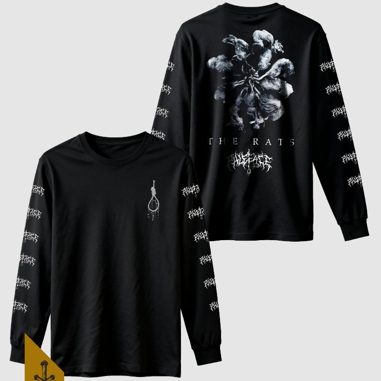 Kaos Lengan Panjang Tema Musik Metal Band PALEFACE SWISS Katun Combed 30s