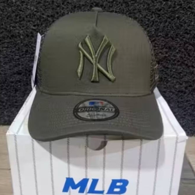 TOPI BASEBALL MLB NY TRUCKER SIMPLE LOGO ORIGINAL GREEN CAPS