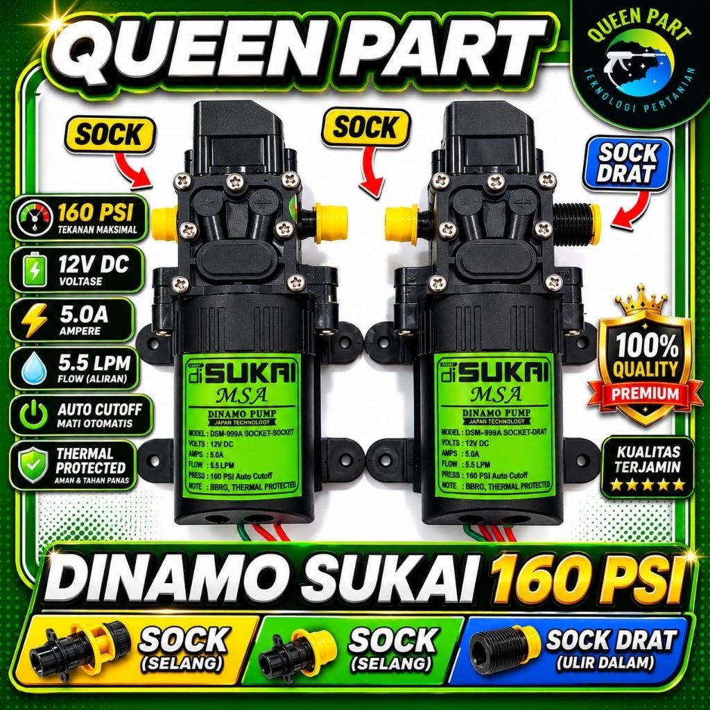 DINAMO POMPA SPRAYER SUKAI 160 PSI