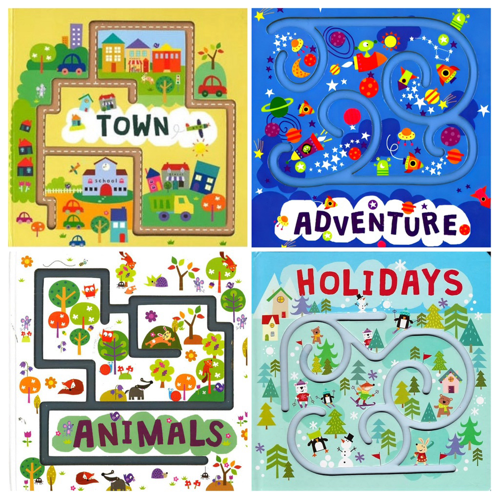 Town Aventure Holidays Animals Trace The Track Book Board Book by North Parade