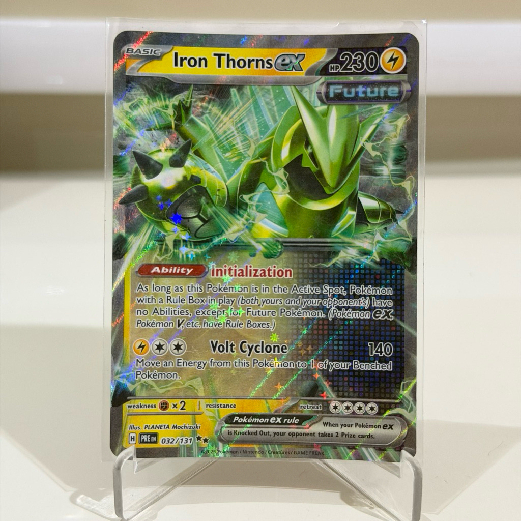 Kartu Pokemon Original English - Iron Thorns EX RR 032/131 PRE EN