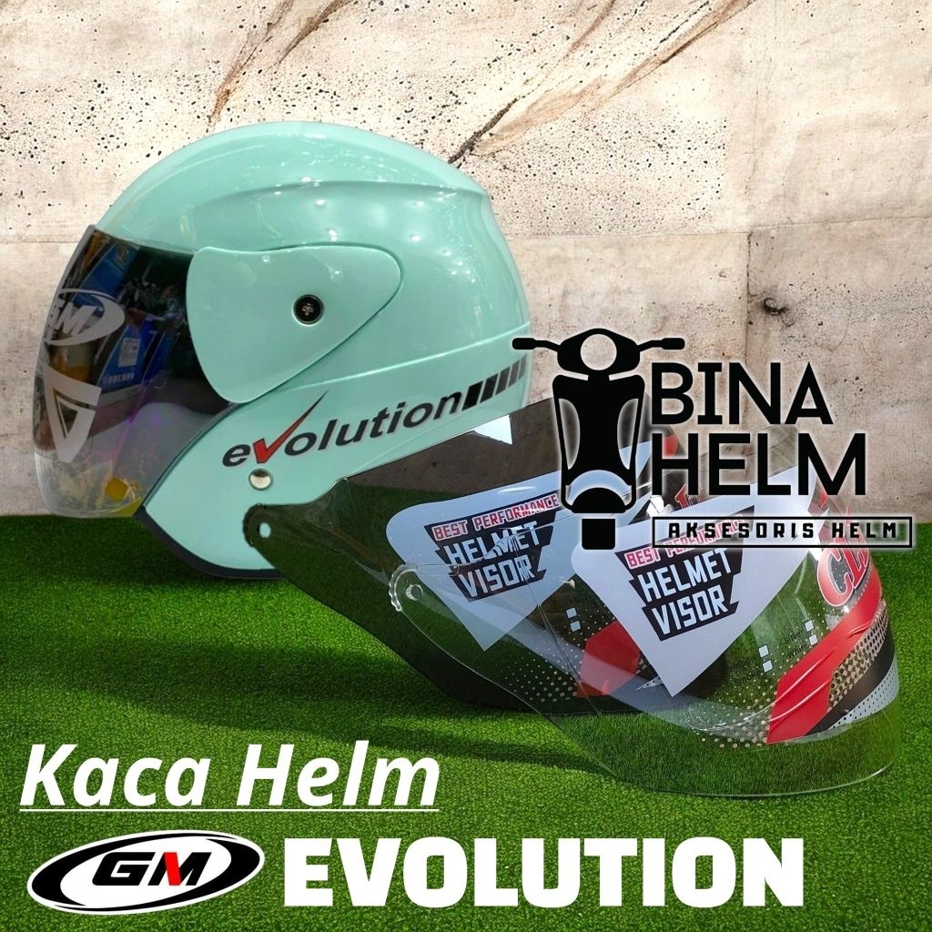 Kaca Helm GM EVOLUTION Bening Hitam Visor Helm Gm Evolution