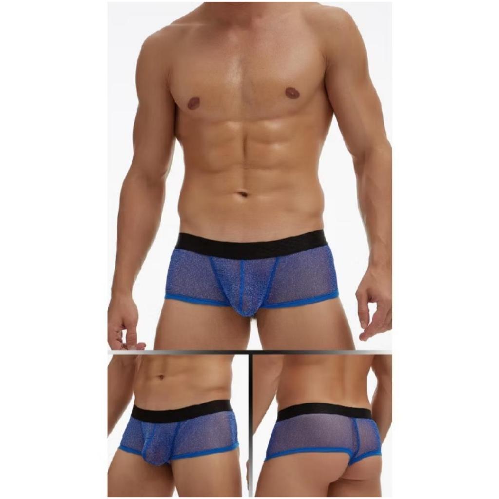 CELANA DALAM BOXER PRIA PREMIUM TRANSPARAN  BIKINI LOW WAIST
