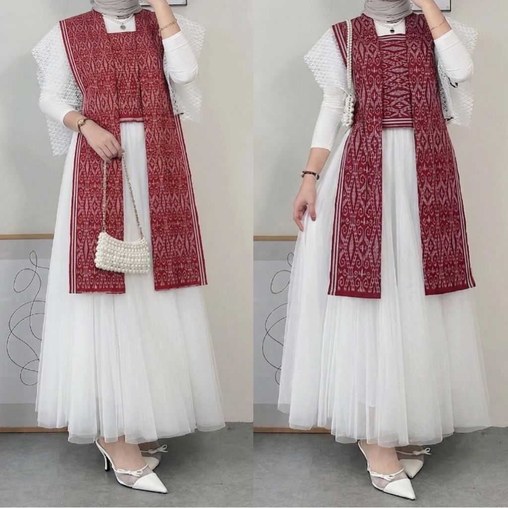 Outer Tenun Motif Sintang - Outer Tenun - Rompi Tenun