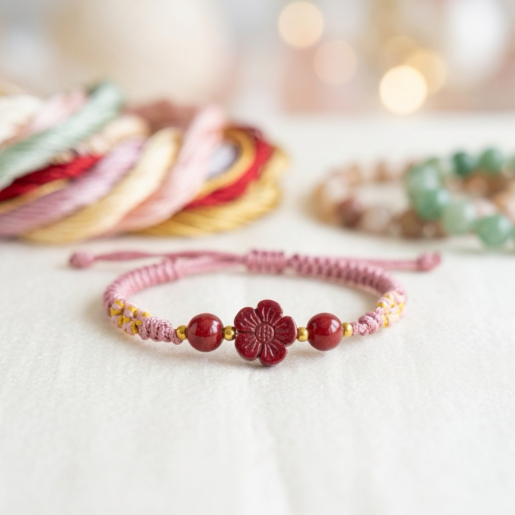gelang tangan wanita | gelang tangan tali giok | gelang tali merah | gelang batu chinabar | gelang g