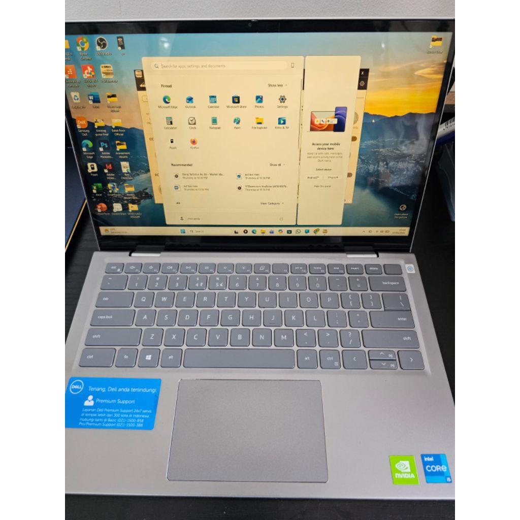 Laptop Gaming Dell Inspiron 5410 Core i5 Bisa Mode Tablet Touchsreen