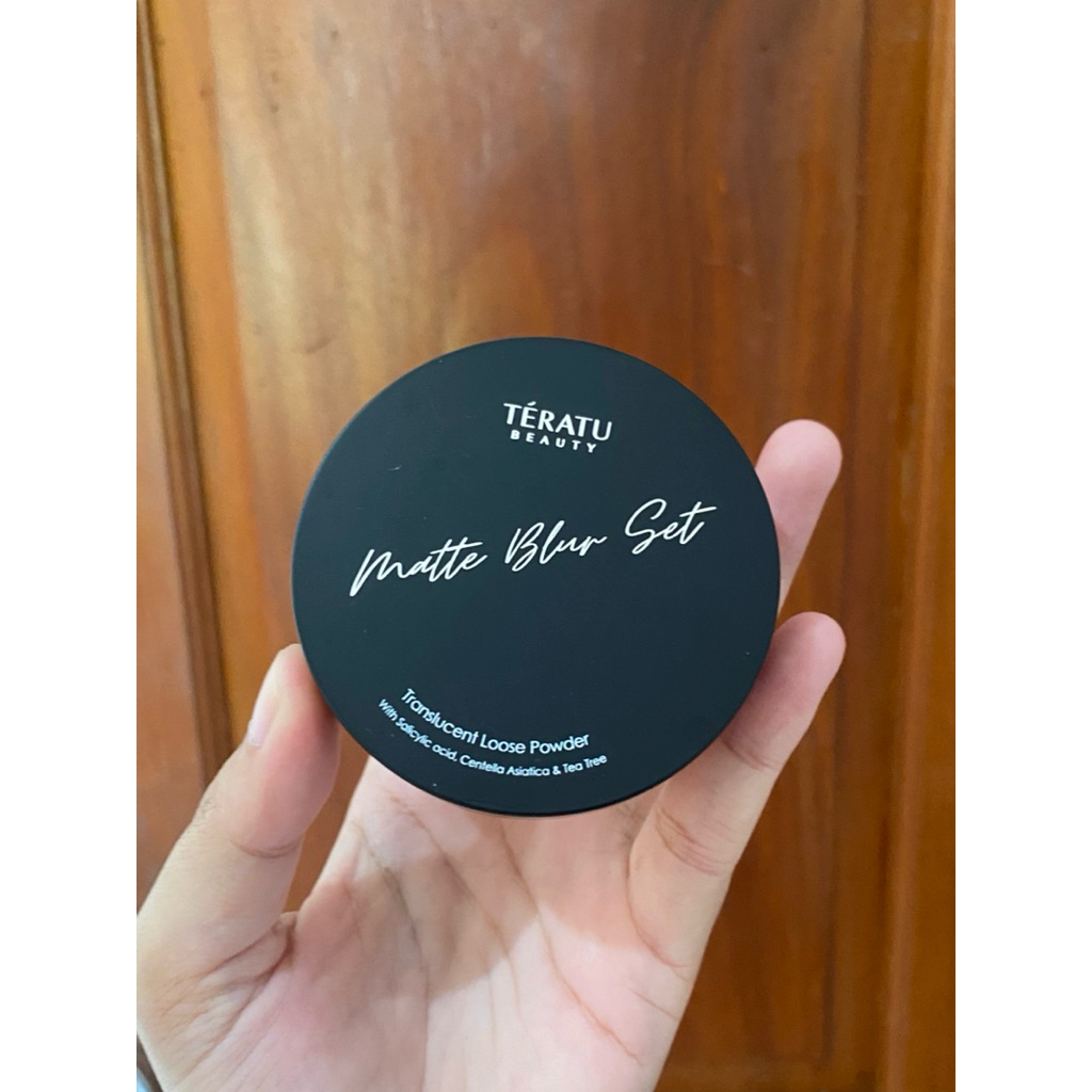 [masih segel] preloved teratu matte blur set loose powder