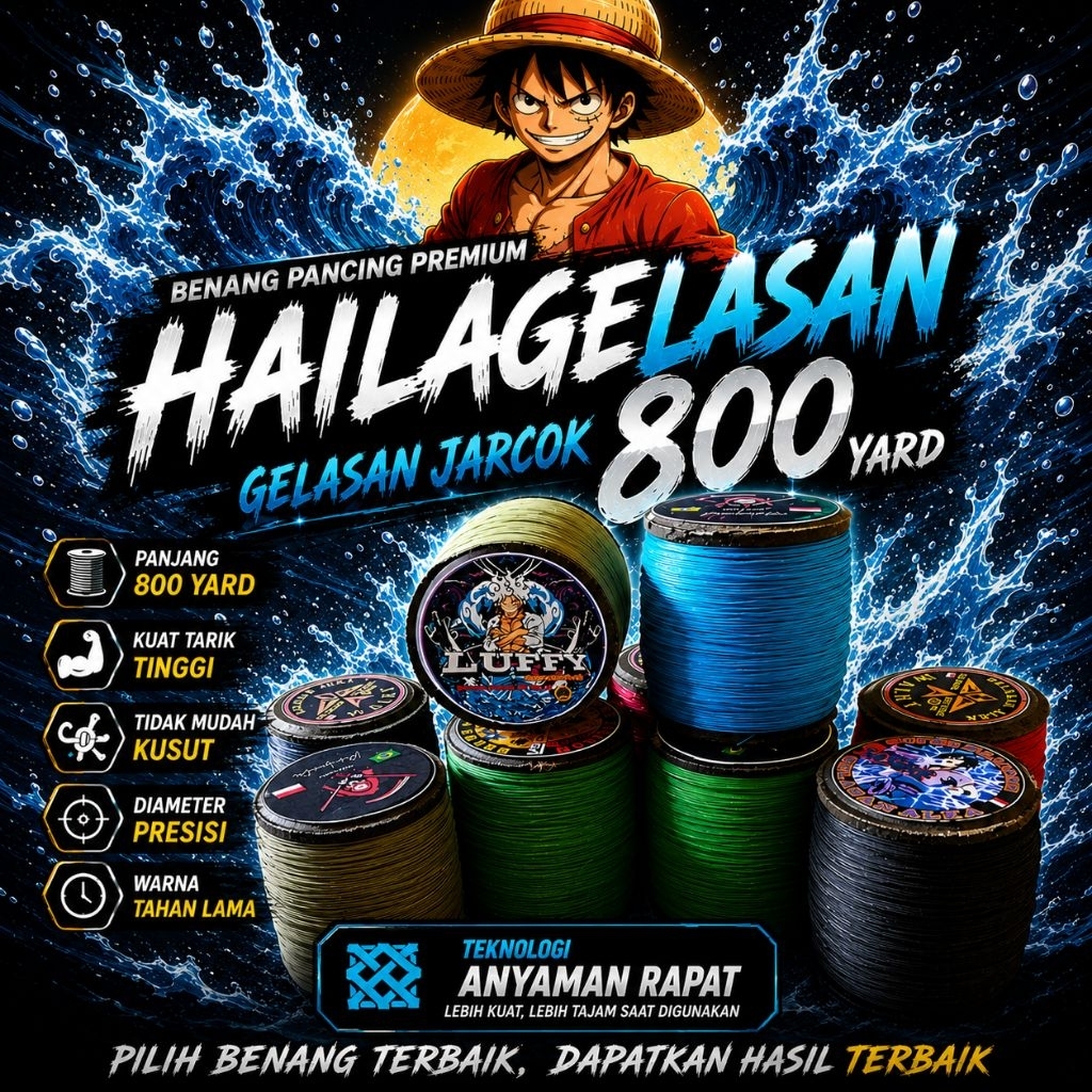 gelasan senar layangan JARCOK 800 yard tajam dan kuat