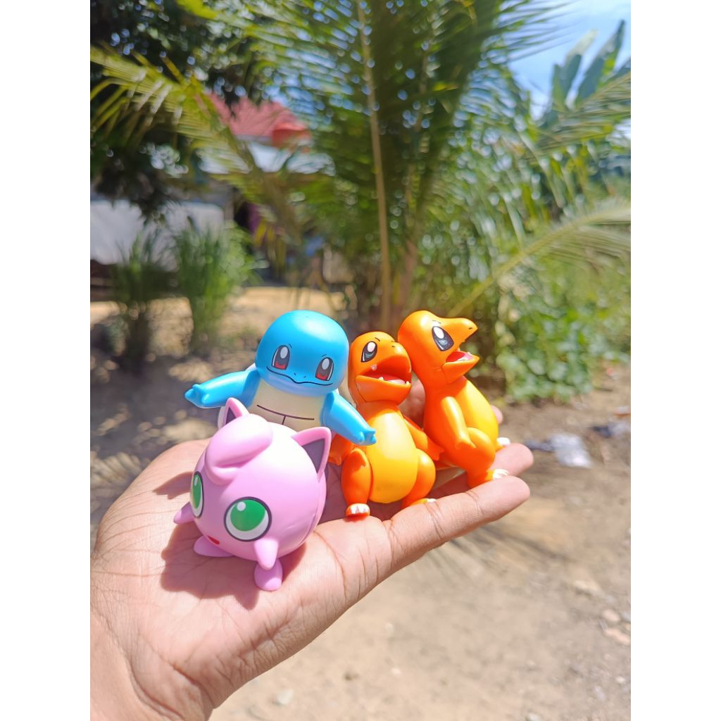 Figure Jingglypuff, Squirtle, dan Charmander