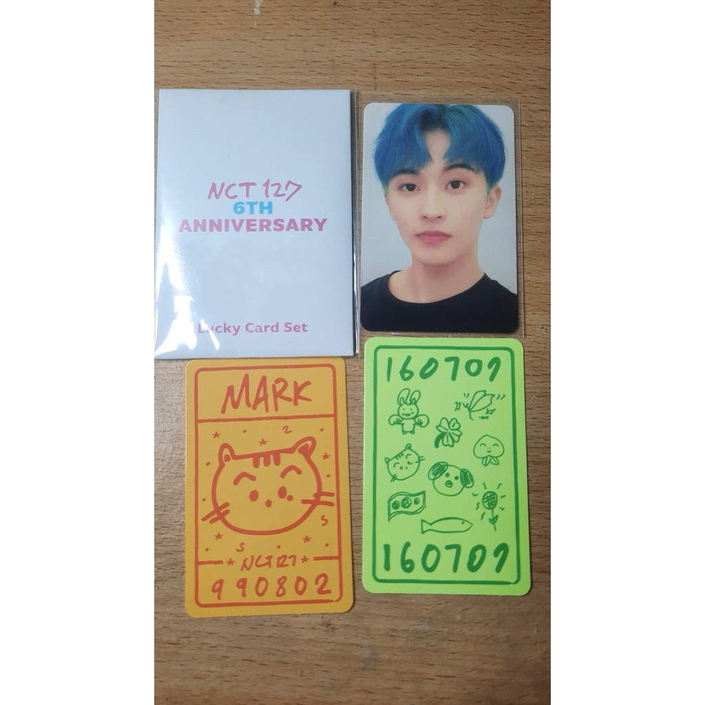 PHOTOCARD PC MARK NCT 127 6th ANNIVERSARY LUCKY CARD(baca deskripsi)