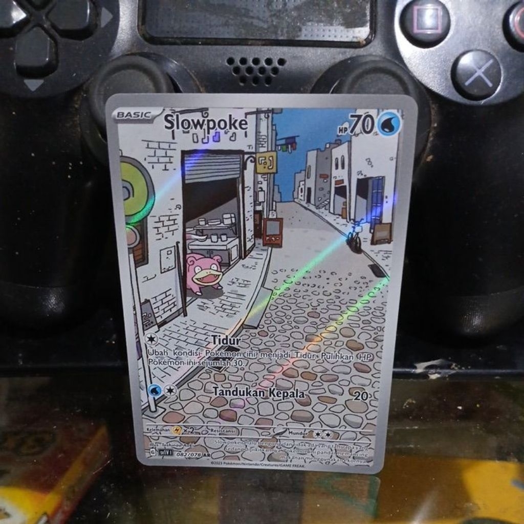 kartu pokemon slowpoke AR