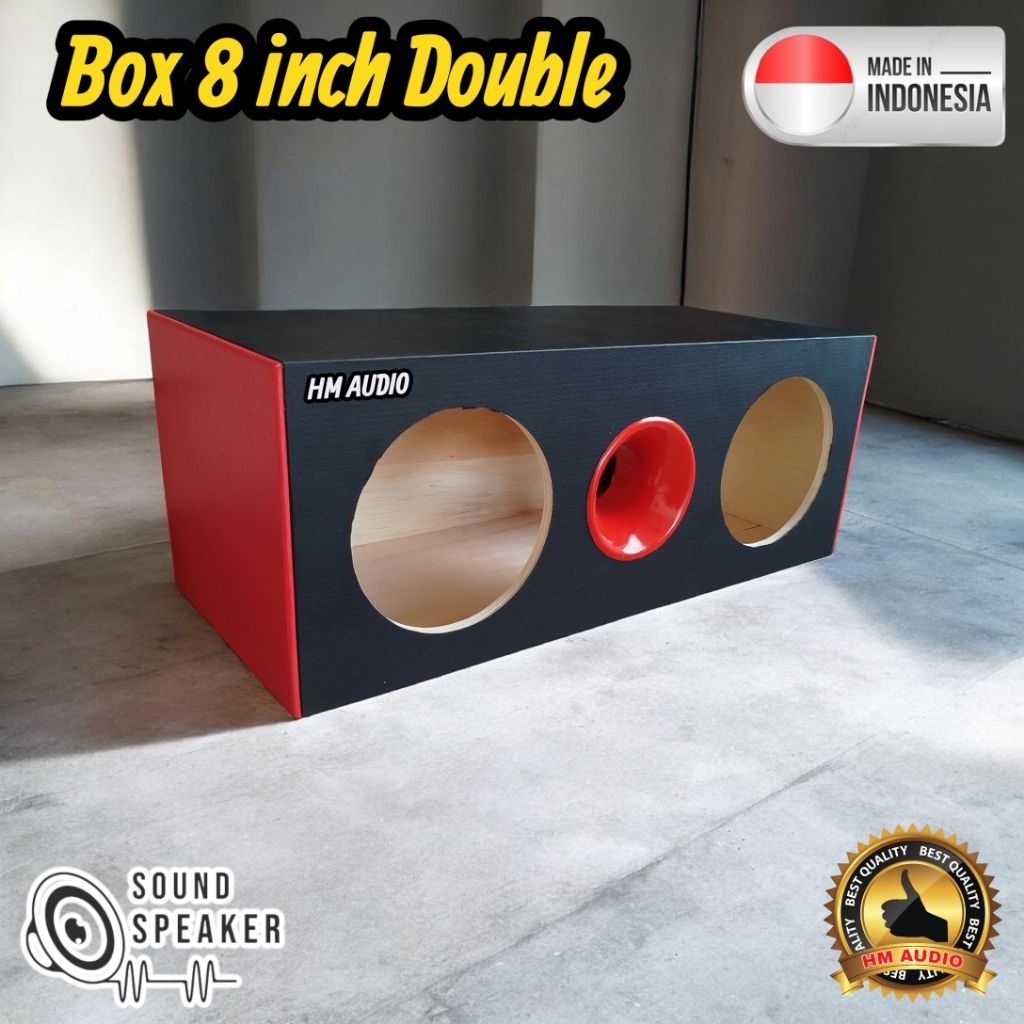 Box speaker 8 inch Double