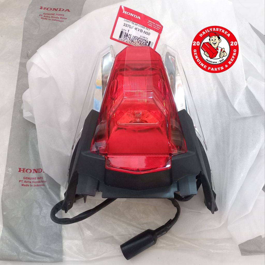 STOP LAMP LAMPU STOP ASSY BELAKANG HONDA VARIO 110 TECHNO KARBU CBS ORIGINAL 3370A-KVB-N50