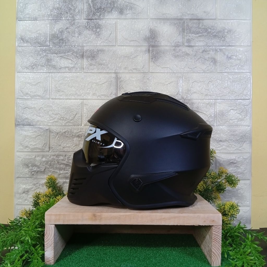 Helm JPX MX726R Black Doff