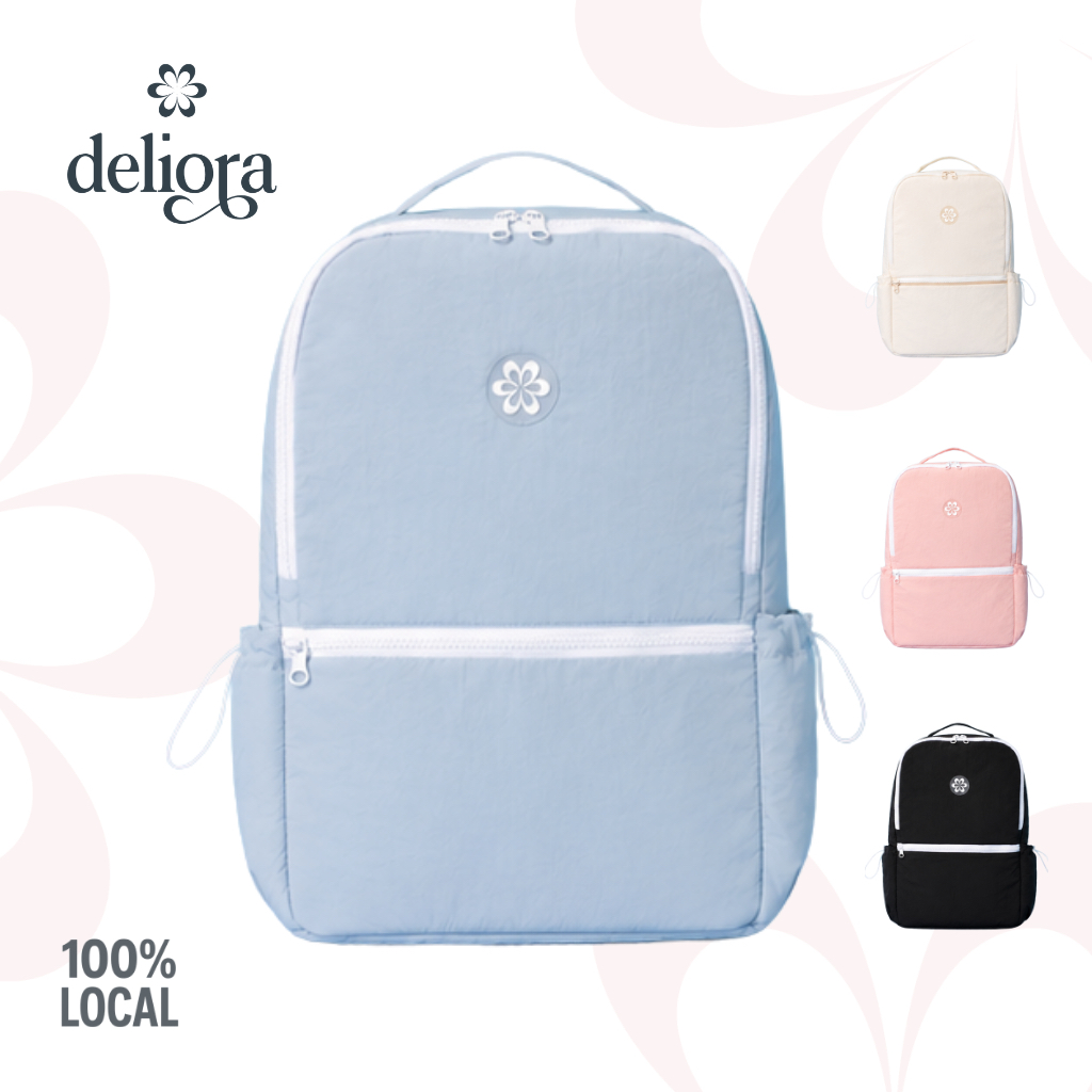 DELIORA - Ruby / Tas Ransel / Backpack / Ransel Wanita / Ransel Aesthetic / Tas Sekolah / School Bag