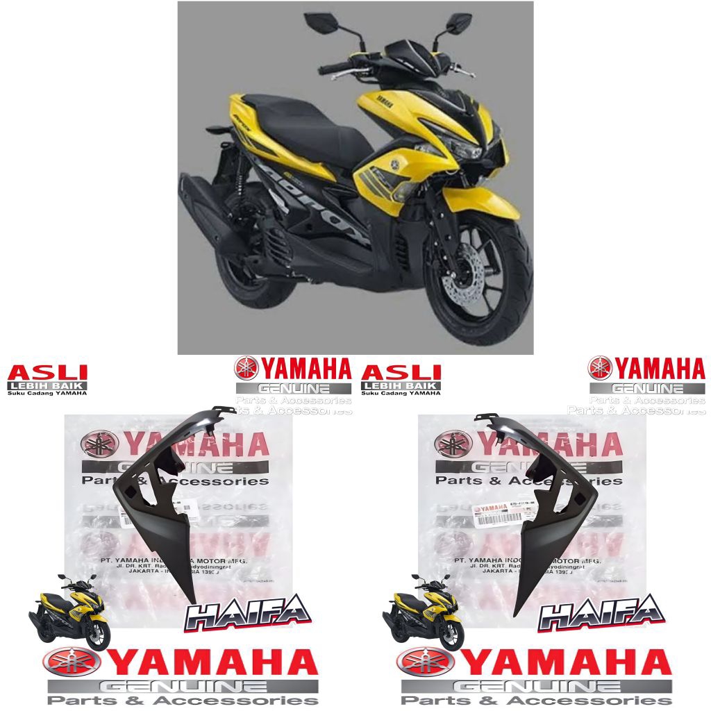 PANEL SIRIP SAYAP DEPAN KANAN KIRI AEROX 155 OLD ORIGINAL YAMAHA B65-F835V-00 B65-F835U-00