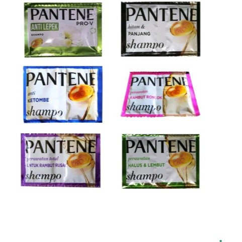 Shampo Pantene Sachet 10ml (12pcs)- Shampo Anti Lepek Ketombe Hitam Panjang Halus