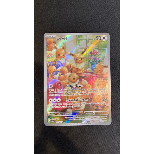 Kartu Koleksi TCG Pokemon Eevee 191/157 AR
