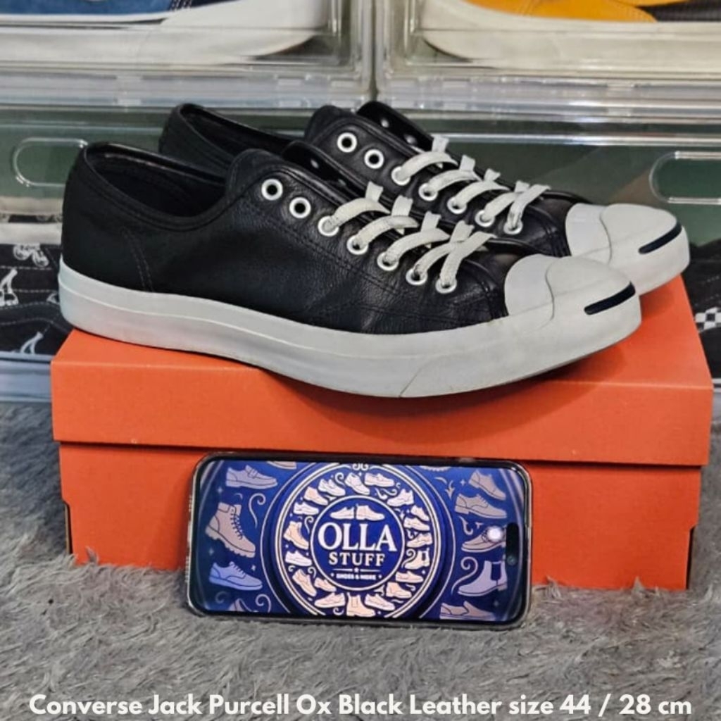 Converse Jack Purcell Ox Black Leather