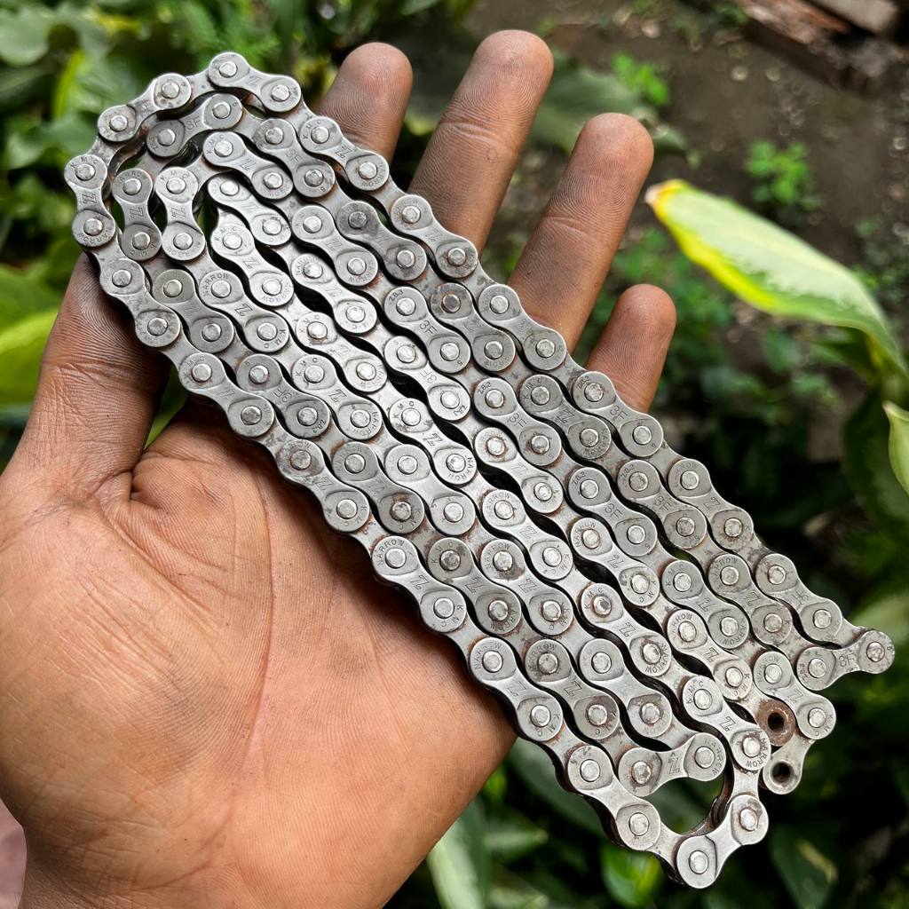 Rantai sepeda kmc Z narrow 7 speed kebawah grey 114 links