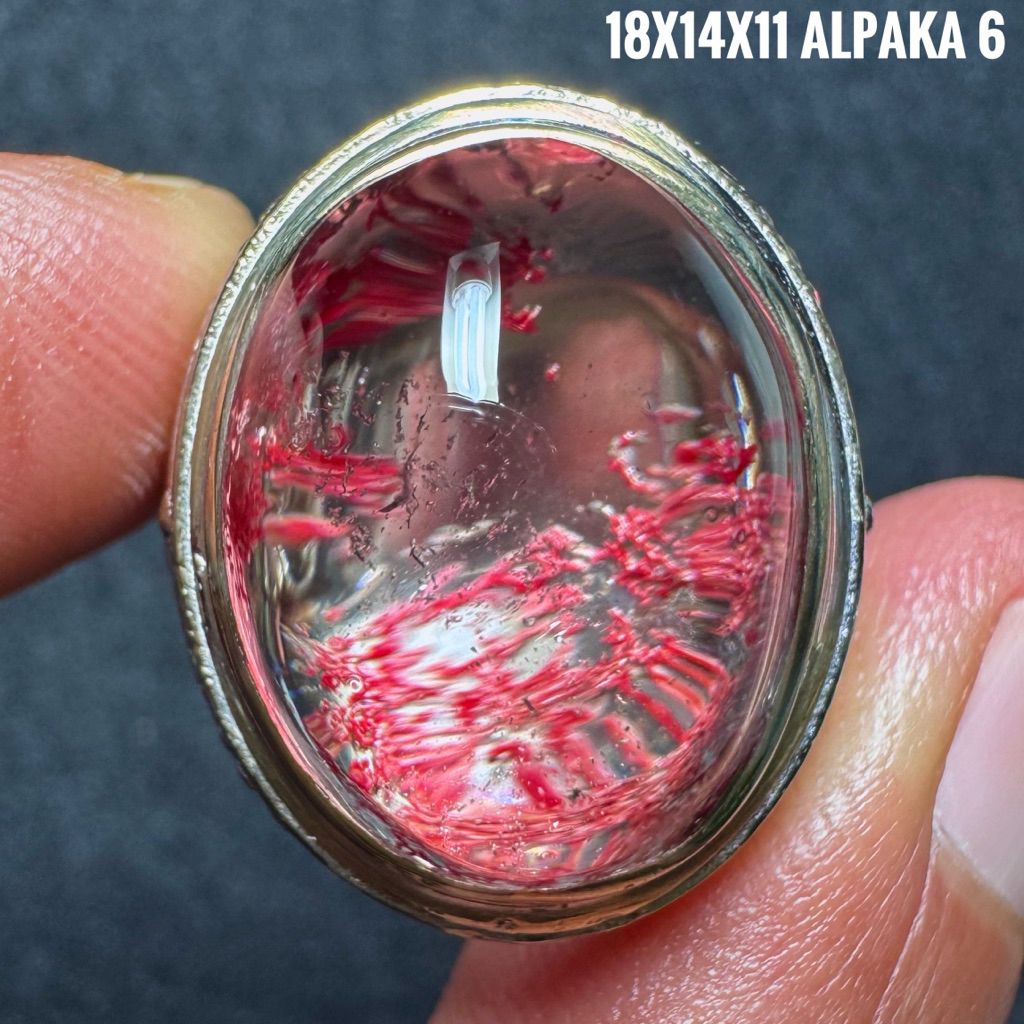 Cincin Batu Akik Natural Kecubung Karang