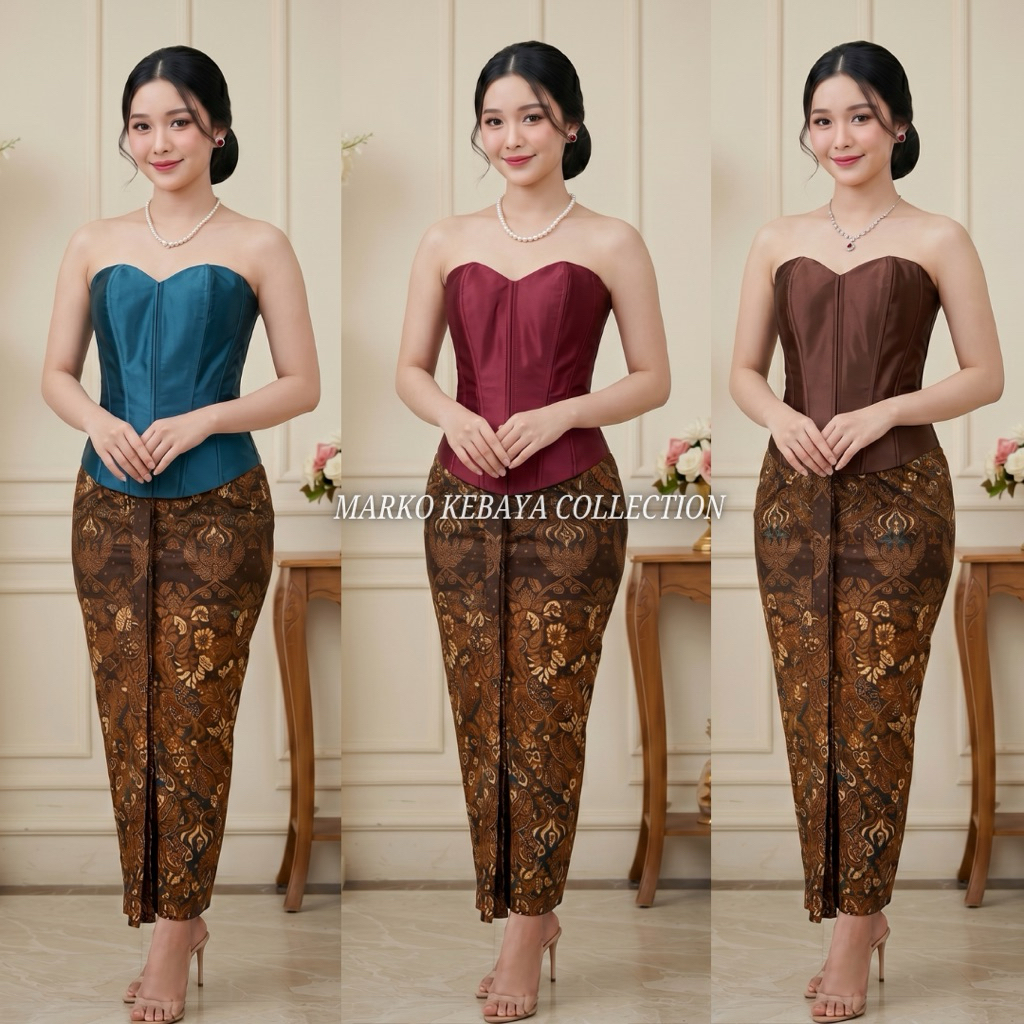 Kamisol Pengantin | Bustier Longtorso Kebaya Premium