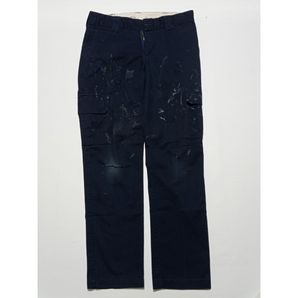 Celana Dickies Cargo Slim Straight Warna Dark Navy Size 30×32 Second Brand Dickies