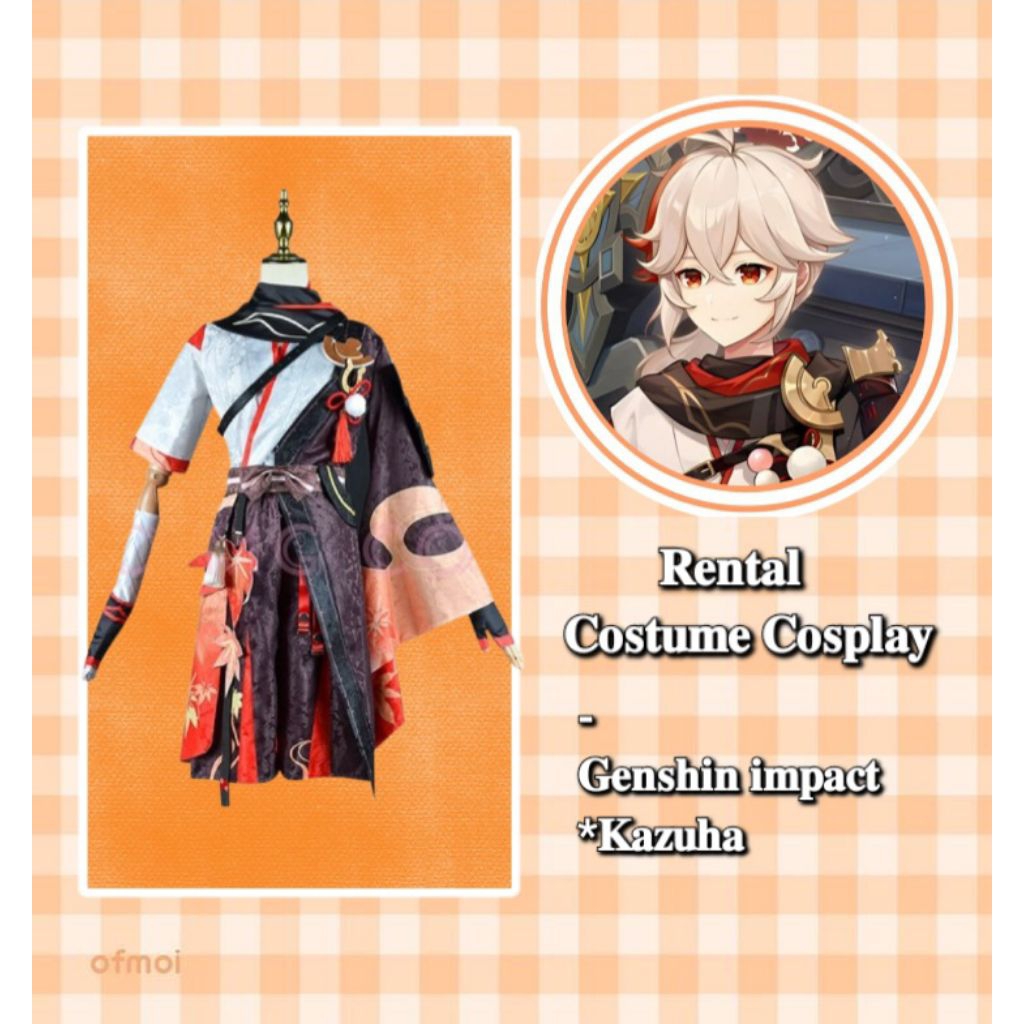 Rental Costume Cosplay Kadehera Kazuha Genshin Impact Size M