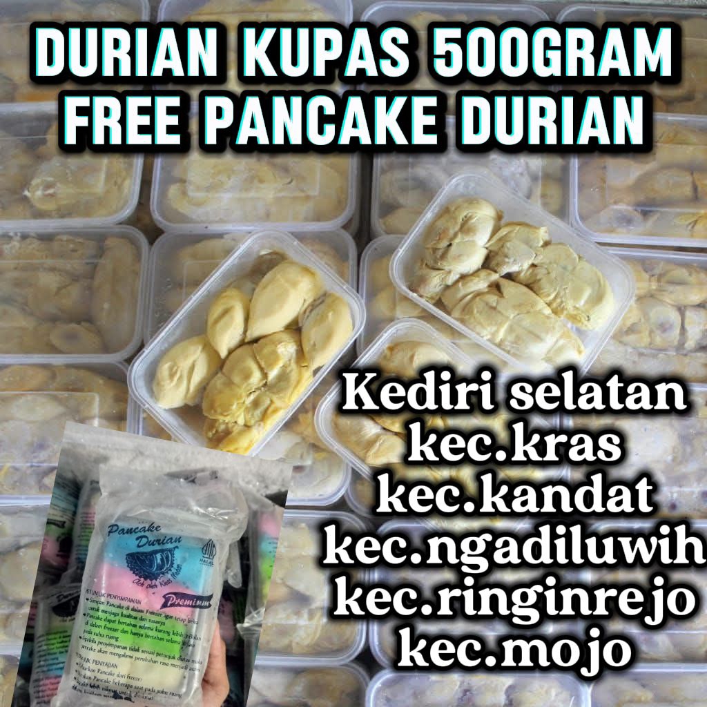 durian kupas 500gr
