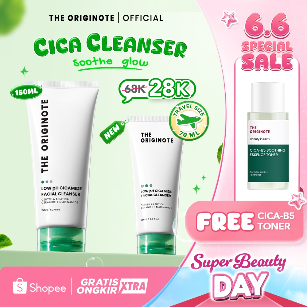 [FREE GIFT] The Originote Gentle Facial Wash Low pH 150ml & 70ml - Low pH Cleanser Sabun Cuci Muka |