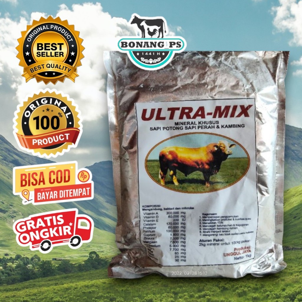 ULTRA MIX SAPI MINERAL GEMUK 1 Kg Ultramix Premix MINERAL PENGGEMUK SAPI