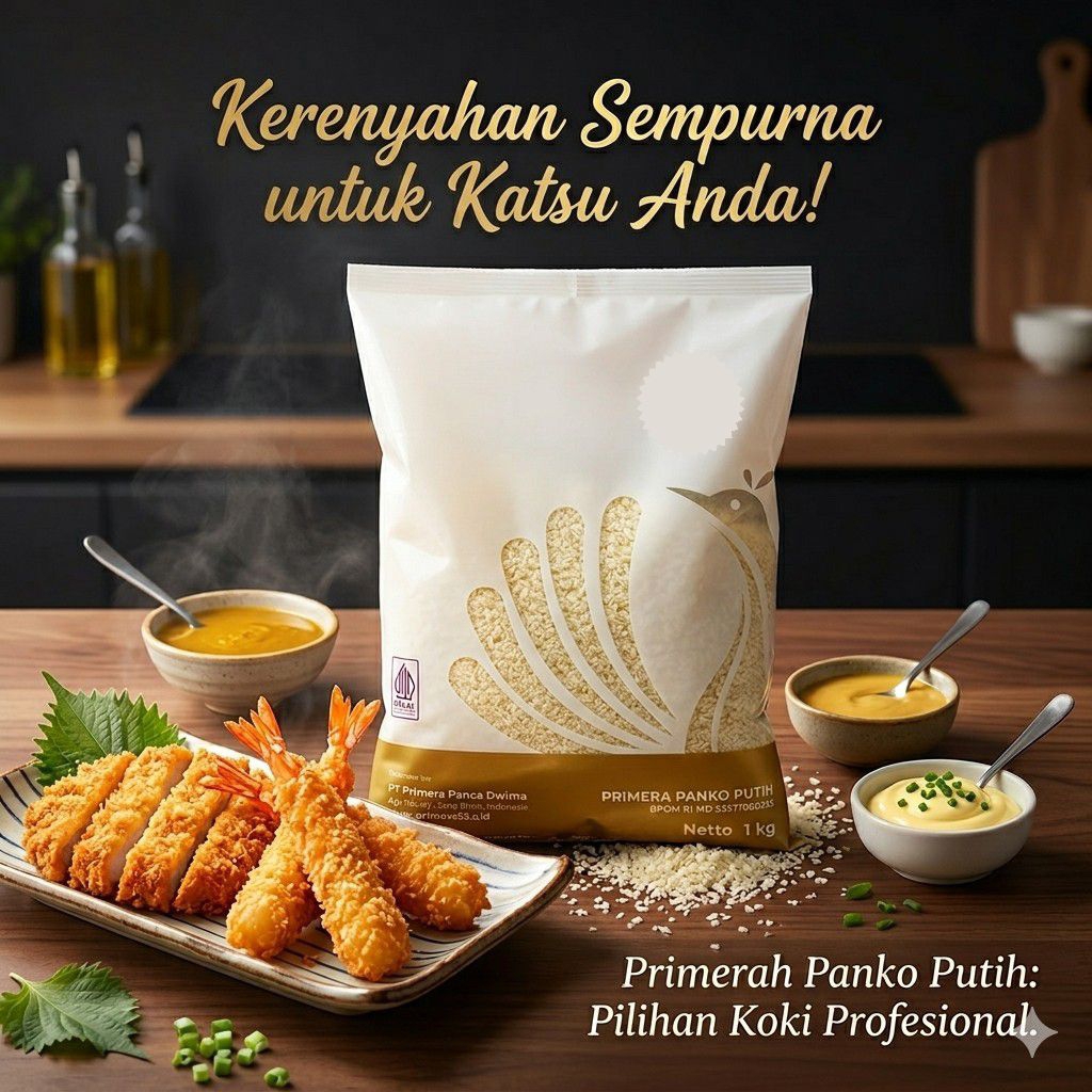 Primera Tepung roti putih Premium 1kg Primera Panko