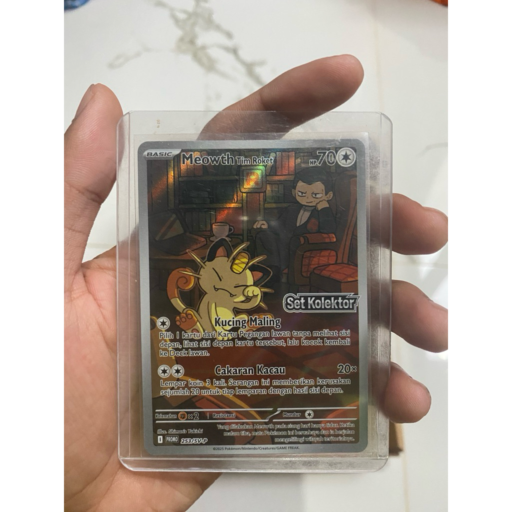 meowth tim roket set kolektor indo