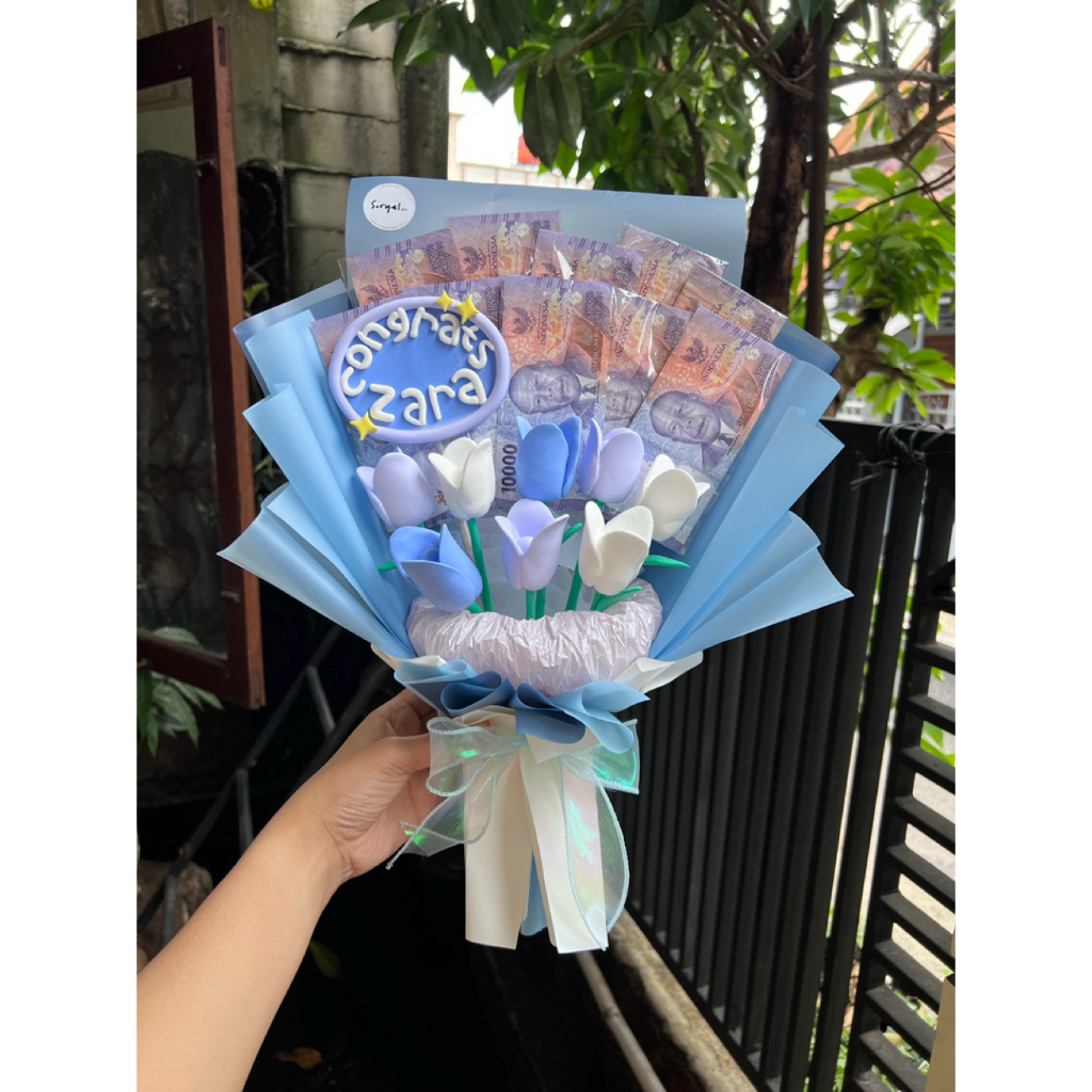 Buket clay | Custom clay bouquet | Buket wisuda | Gift birthday | Clay bouquet flowers | Graduation 