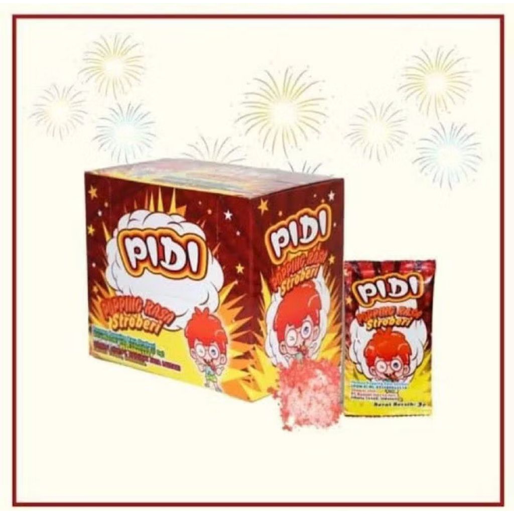 Pidi Popping Candy Rasa Stoberi isi 30 pcs