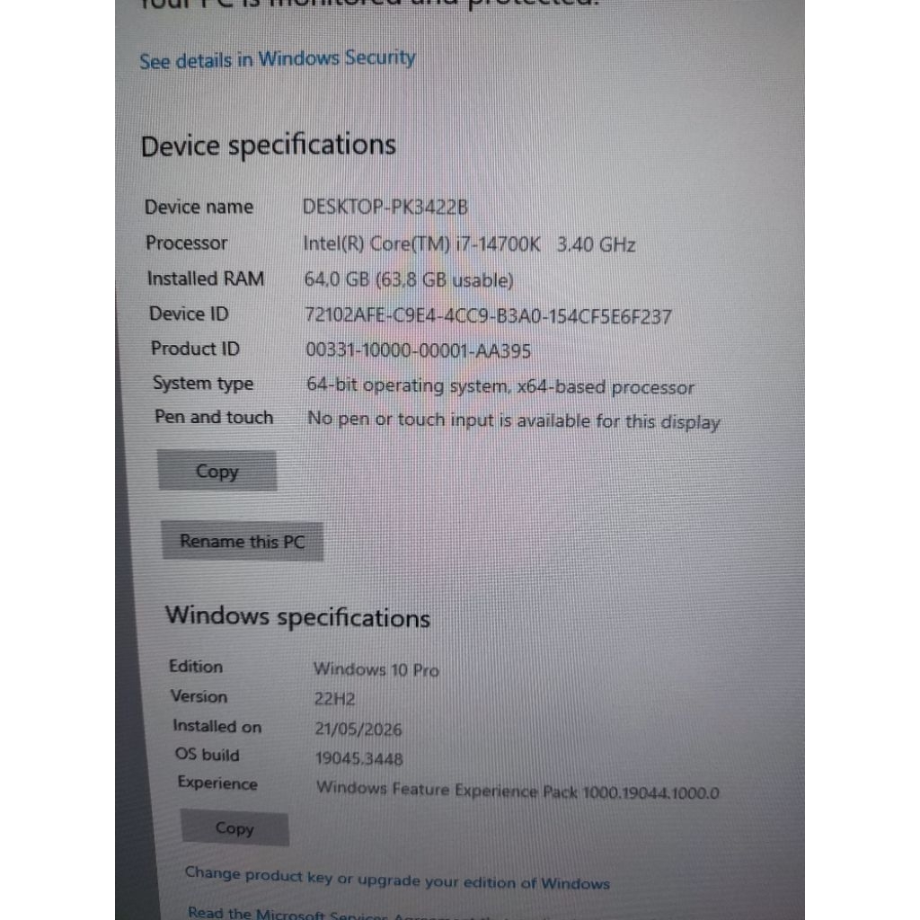 i7 13700F / i7 14700K / i7 13900K + motherboard msi B760m a wifi ddr5